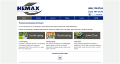 Desktop Screenshot of hemaxlandscaping.com