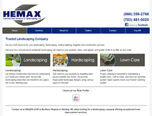 Tablet Screenshot of hemaxlandscaping.com